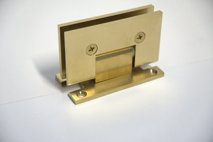 Heavy-duty VEN wall to glass H plate hinge by Best Glass Parts, showing durable metal construction for glass door applications