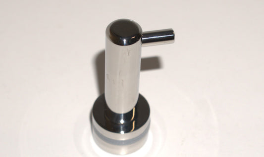 Best Glass Parts knob robe hook mounted on a wall, showing its sleek design and polished finish for hanging robes or towels.