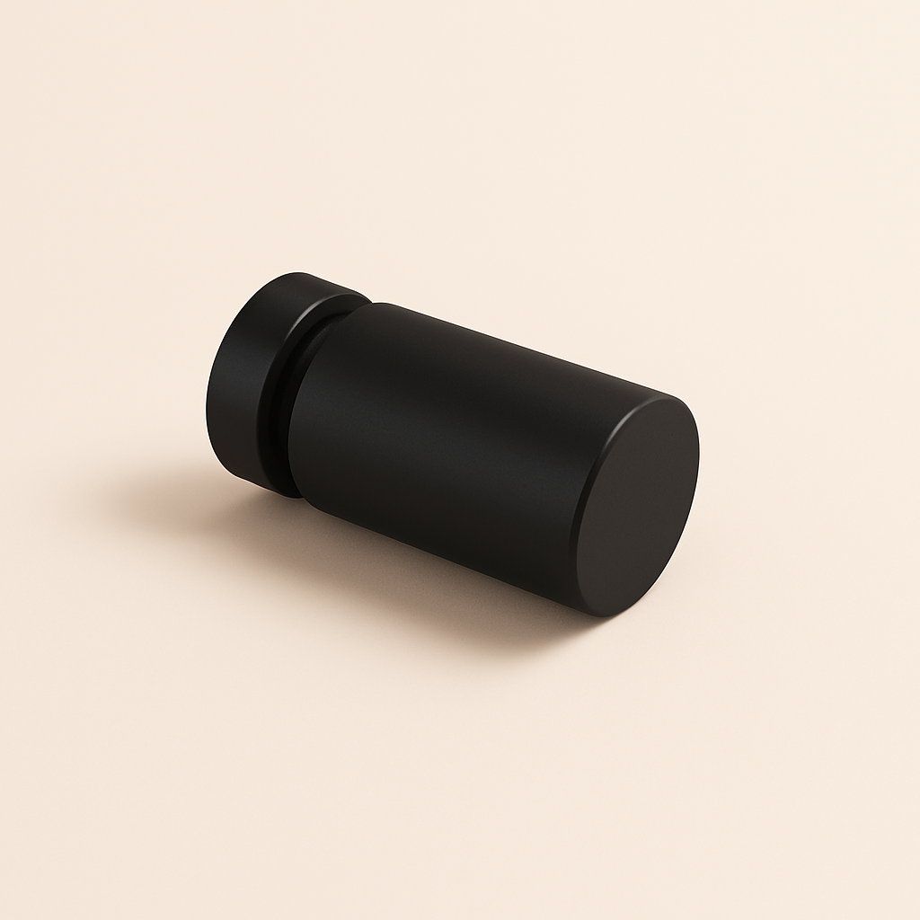 Chrome single glass knob from Best Glass Parts showing a smooth, rounded design ideal for furniture or cabinetry.