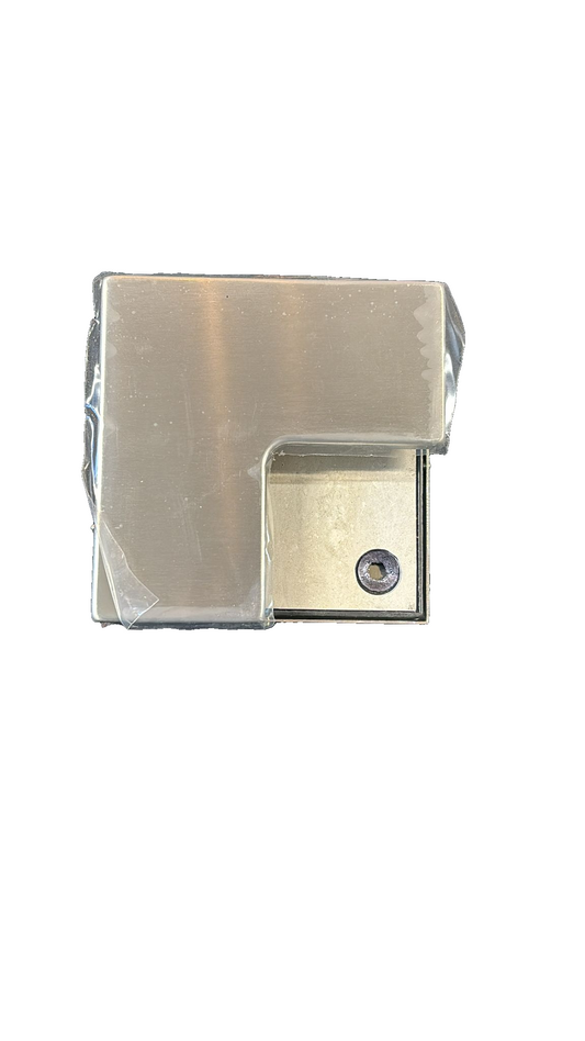 L shape connector door stop by Best Glass Parts, durable metal door stopper with L-shaped design for secure door positioning.