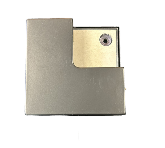 L shape connector door stop by Best Glass Parts, showing durable metal construction and secure mounting for door stabilization.