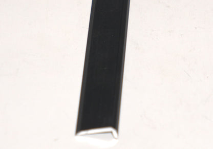 Black 1-inch mirror trim from Best Glass Parts, 144 inches long, showing a close-up of the sleek, flexible glass edging.