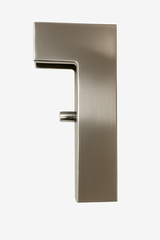 Brushed metal overpanel to side panel pivot patch fitting by Best Glass Parts, showcasing the hardware design and finish.