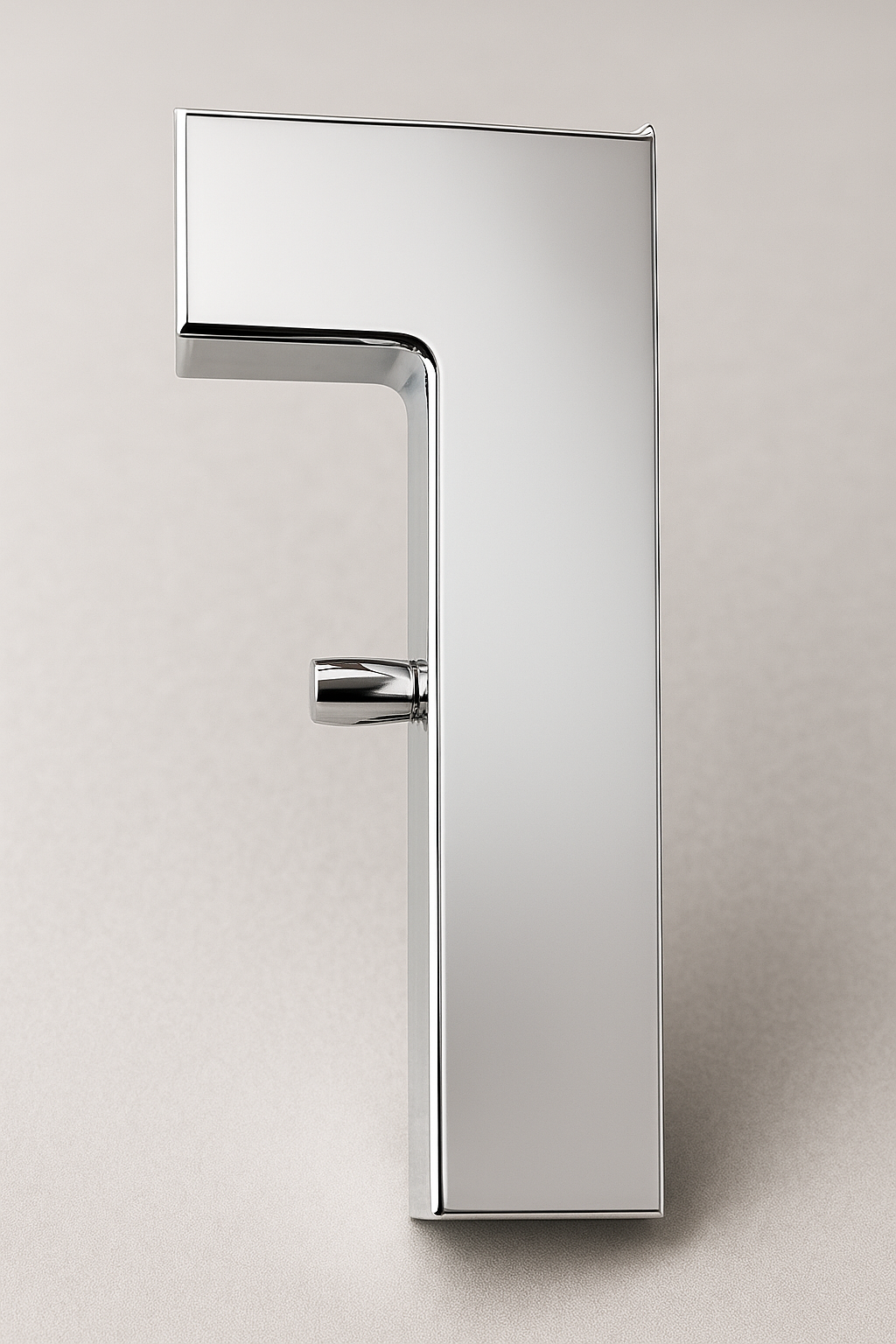 Chrome overpanel to side panel pivot patch fitting by Best Glass Parts, showcasing a sleek, durable hardware component for glass panels.