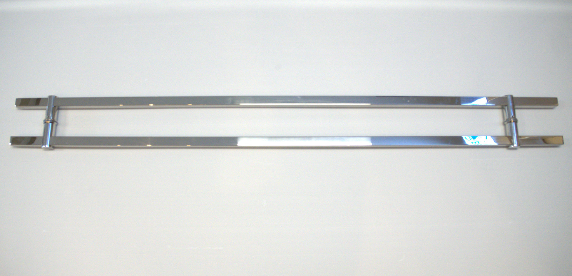 Round 48-inch pull handle with lock by Best Glass Parts, made of metal, designed for glass doors or cabinets.