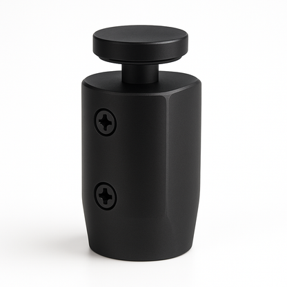 Round roller return panel clamp by Best Glass Parts, showing the clamp's smooth metal finish and mounting features.