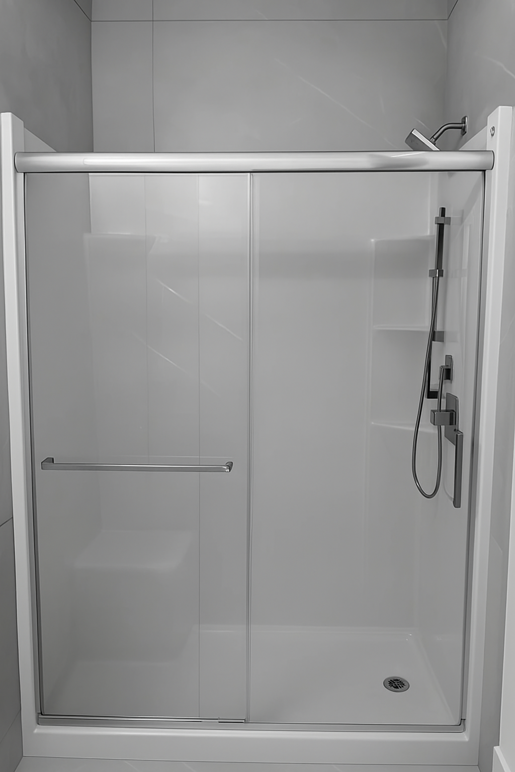 Chrome 8mm Nova Frame full set from Best Glass Parts, includes all components for glass installation or repair.