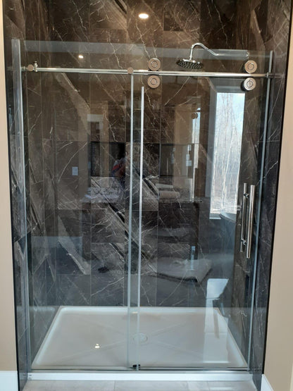 Chrome Prism Pulse full set of glass parts from Best Glass Parts, featuring round 48x80-inch glass components.