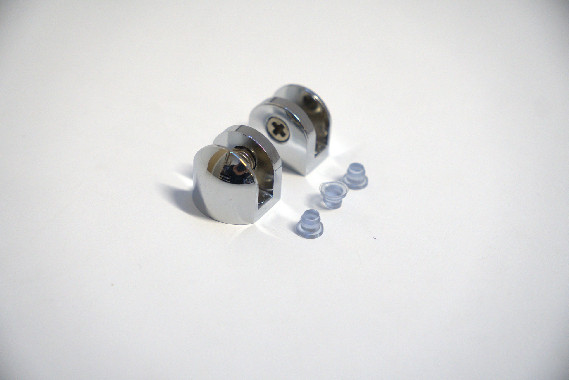 Best Glass Parts showcase shelf bracket for 6mm round glass, sturdy metal support with sleek finish, mounted on wall.