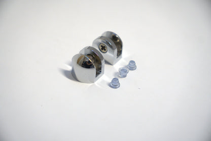 Best Glass Parts showcase shelf bracket for 6mm round glass, sturdy metal support with sleek finish, mounted on wall.