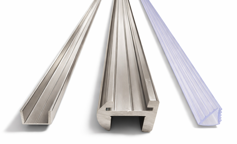 Best Glass Parts 110-inch shower header kit with header bar, designed for 8-10mm glass panels, durable and easy to install