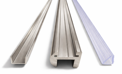 Best Glass Parts 110-inch shower header kit with header bar, designed for 8-10mm glass panels, durable and easy to install