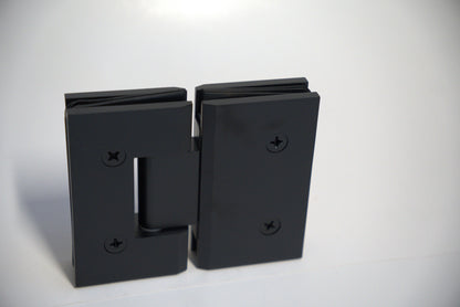 Standard GEN Hinge Glass to Glass 180 by Best Glass Parts, showing the clear hinge designed for glass-to-glass installation.