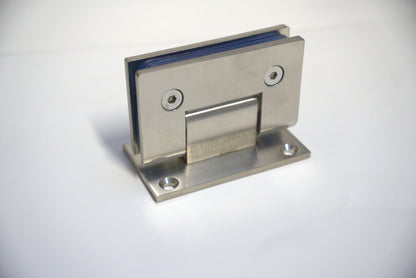 Chrome Standard GEN Hinge Wall to Glass F Plate by Best Glass Parts, designed for glass door installations.