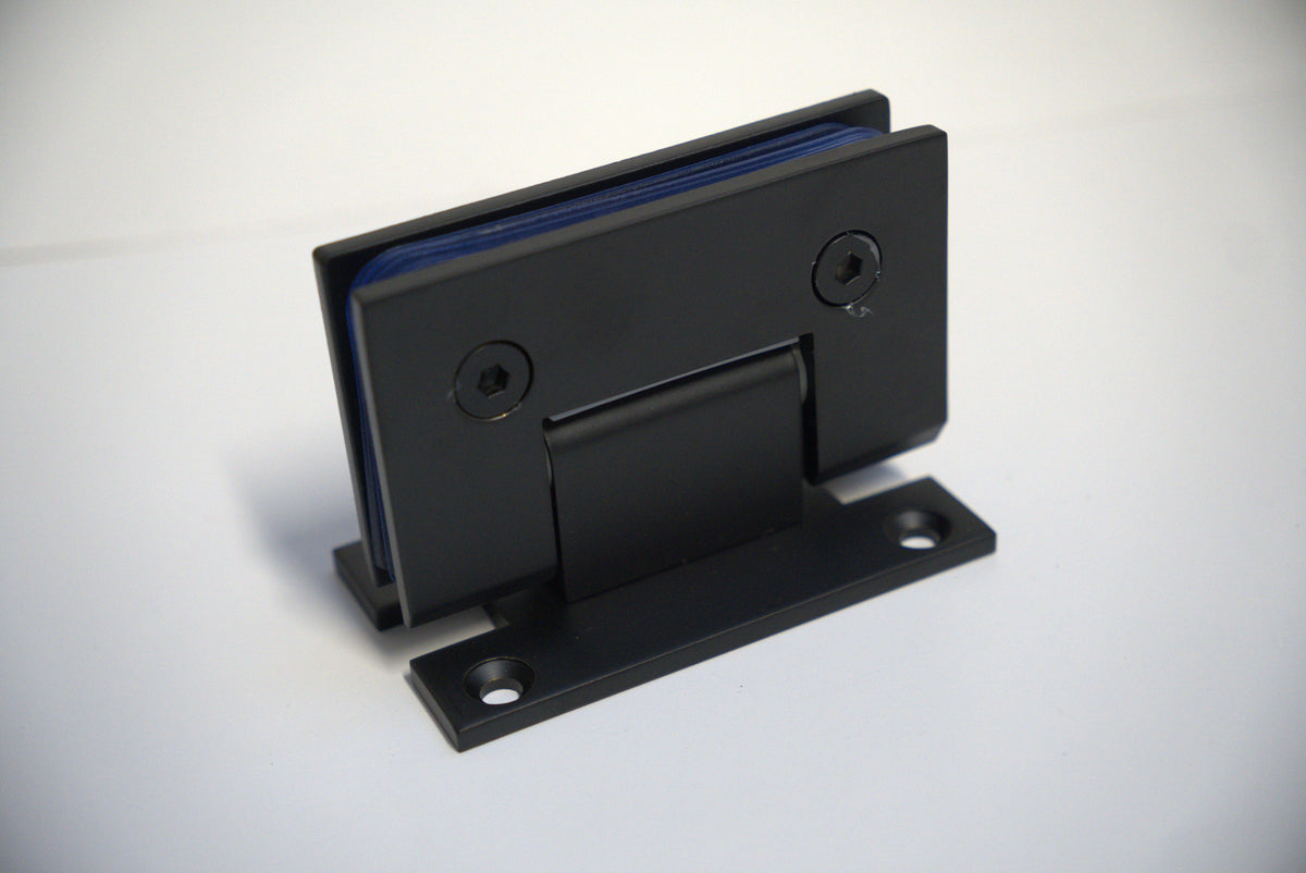 Standard GEN Hinge Wall to Glass H Plate by Best Glass Parts, showing a metal hinge plate mounted for glass door installation.