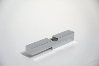Standard hinge header adapter by Best Glass Parts, showing a metallic component used in glass door installations.