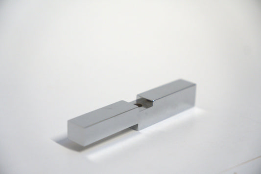Standard hinge header adapter by Best Glass Parts, showing a metallic component used in glass door installations.