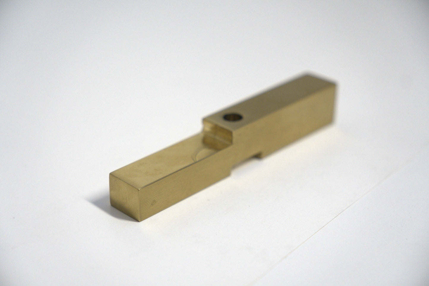 Standard hinge header adapter by Best Glass Parts, showing a close-up of the durable metal component for glass door installation.