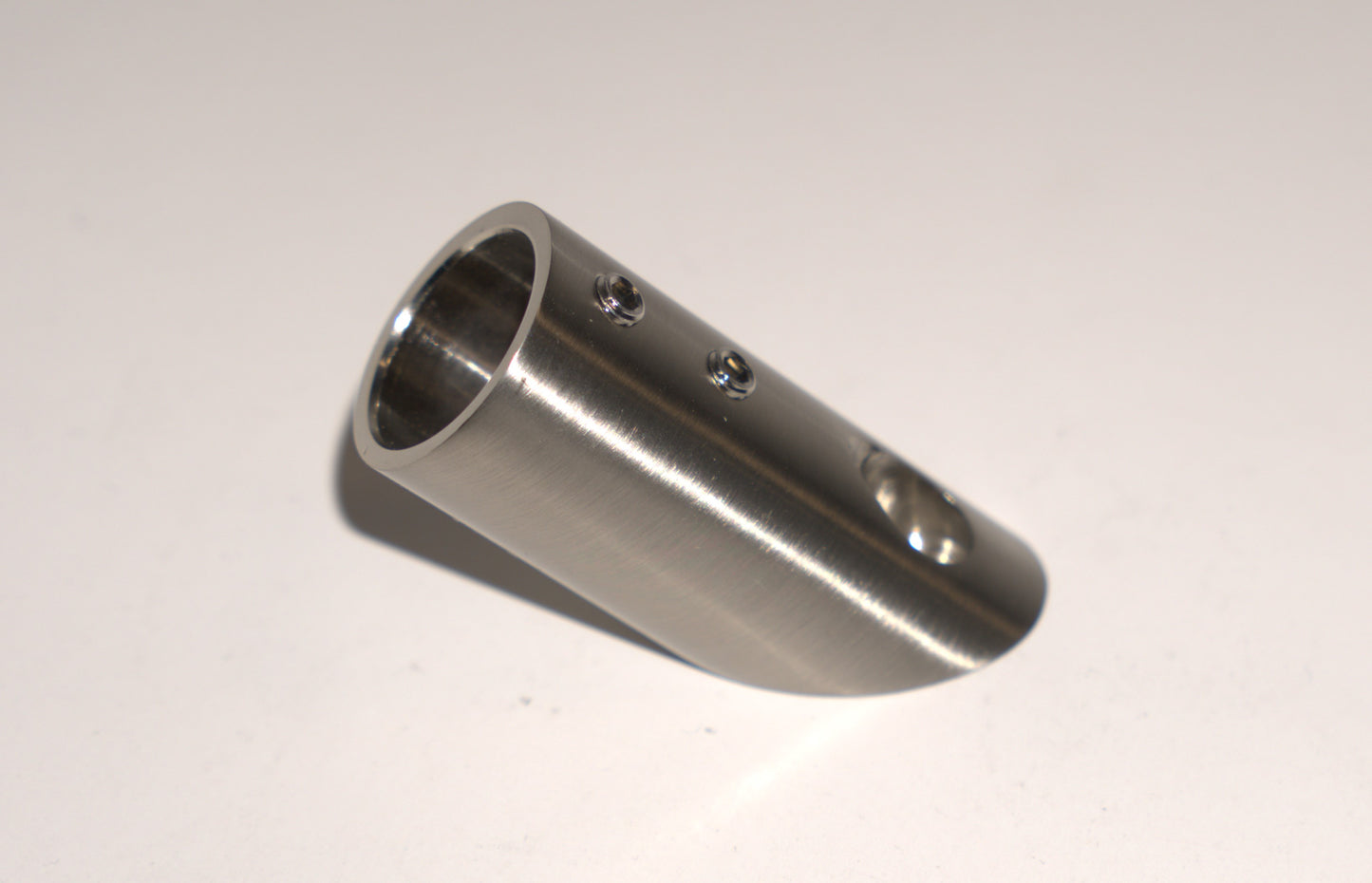 Support bar flange wall to rod at 45 degrees by Best Glass Parts, showing the metal bracket and mounting details.