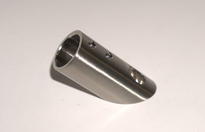 Support bar flange wall to rod at 45 degrees by Best Glass Parts, showing the metal bracket and mounting details.