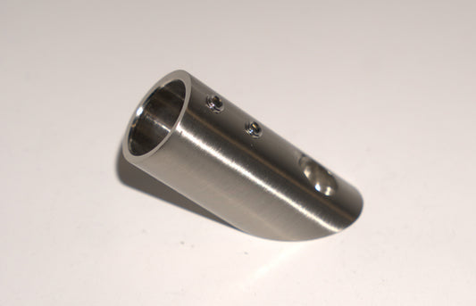 Support bar flange wall to rod at 45 degrees by Best Glass Parts, showing the metal bracket and mounting details.