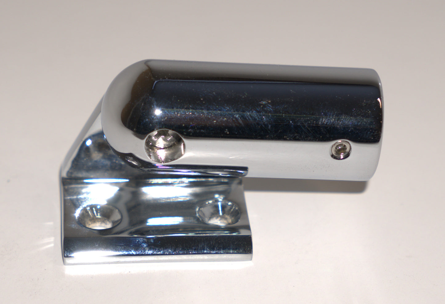 Adjustable support bar flange wall to rod from Best Glass Parts, chrome finish, for bathroom shower or curtain rods.