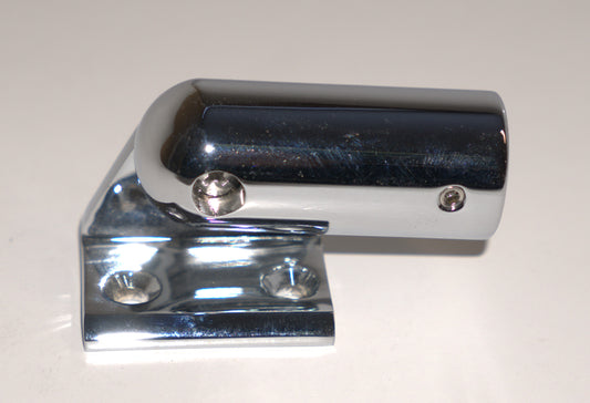 Adjustable support bar flange wall to rod from Best Glass Parts, chrome finish, for bathroom shower or curtain rods.
