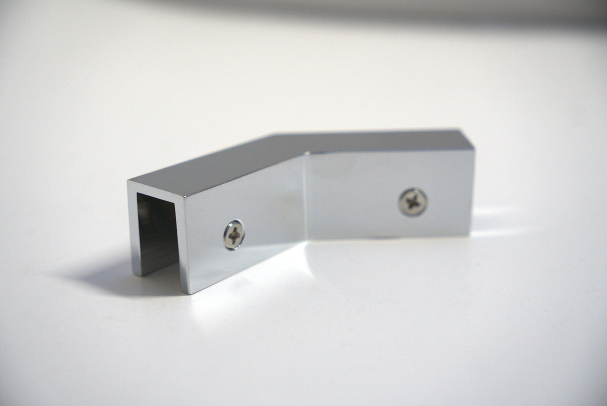Top Clamp 135 by Best Glass Parts, showing a secure glass clamp with metal fittings for supporting glass panels.
