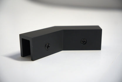 Black Top Clamp 135 from Best Glass Parts, showcasing a sturdy glass clamp for secure installation.