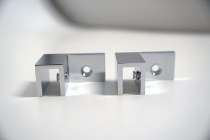 Right-angle top clamp for glass, model SGV06963, by Best Glass Parts, showing a sturdy metal clamp for securing glass panels.