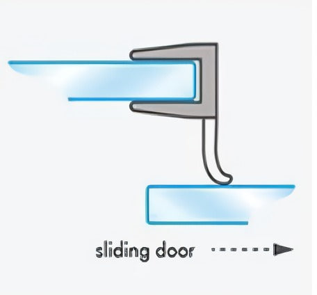 Clear 10mm shower sweep slider by Best Glass Parts, 96 inches long, designed for shower door sealing and smooth operation.