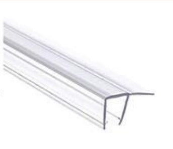 Clear 10mm shower sweep slider from Best Glass Parts, 96 inches long, for shower door sealing and smooth operation.