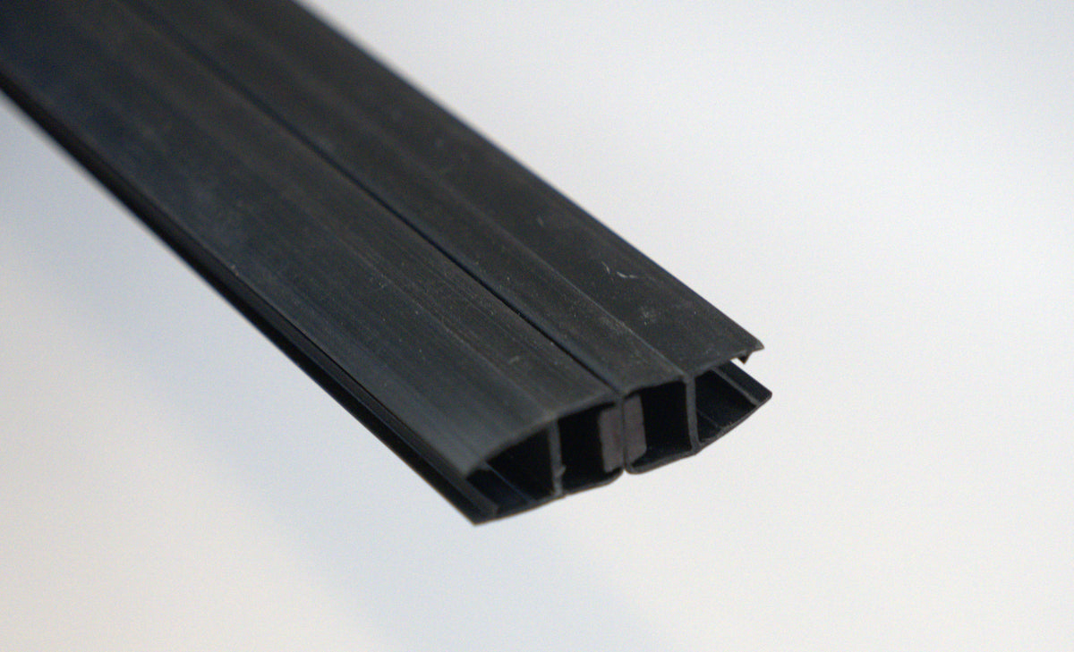 Magnetic 10mm shower sweep slider with 180° movement, 96-inch length, designed for glass shower enclosures by Best Glass Parts.