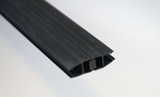 Magnetic 10mm shower sweep slider with 180° movement, 96-inch length, designed for glass shower enclosures by Best Glass Parts.