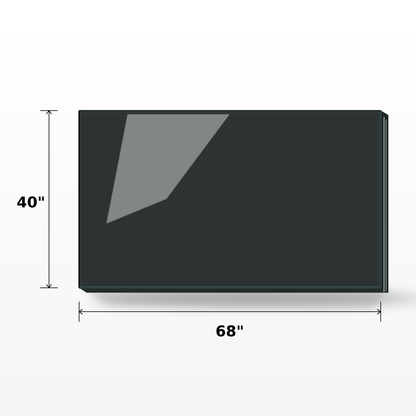 Tempered 12mm (1/2") glass railing panel, 40-inch high, for safety and modern design by Best Glass Parts.