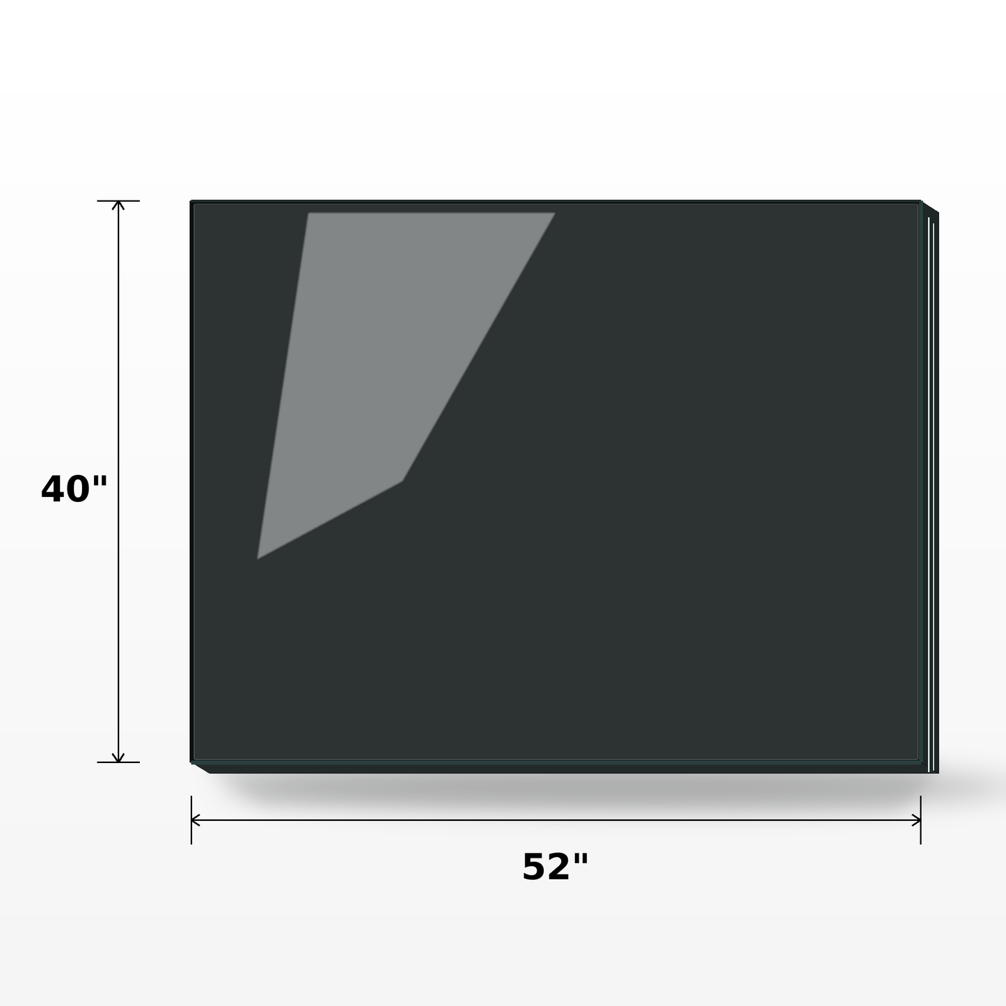 12mm tempered glass railing panel, 40-inch high, from Best Glass Parts, showcasing clear safety glass for balcony or staircase railing.