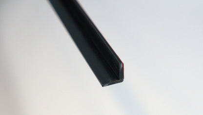 Clear L-shaped 96-inch shower sweep by Best Glass Parts, designed to seal and protect shower doors.
