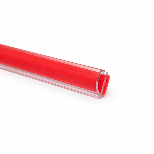 Best Glass Parts sticky V door sweep 3/4 inch F196, 96-inch length, showing the black rubber and metal frame for sealing doors.