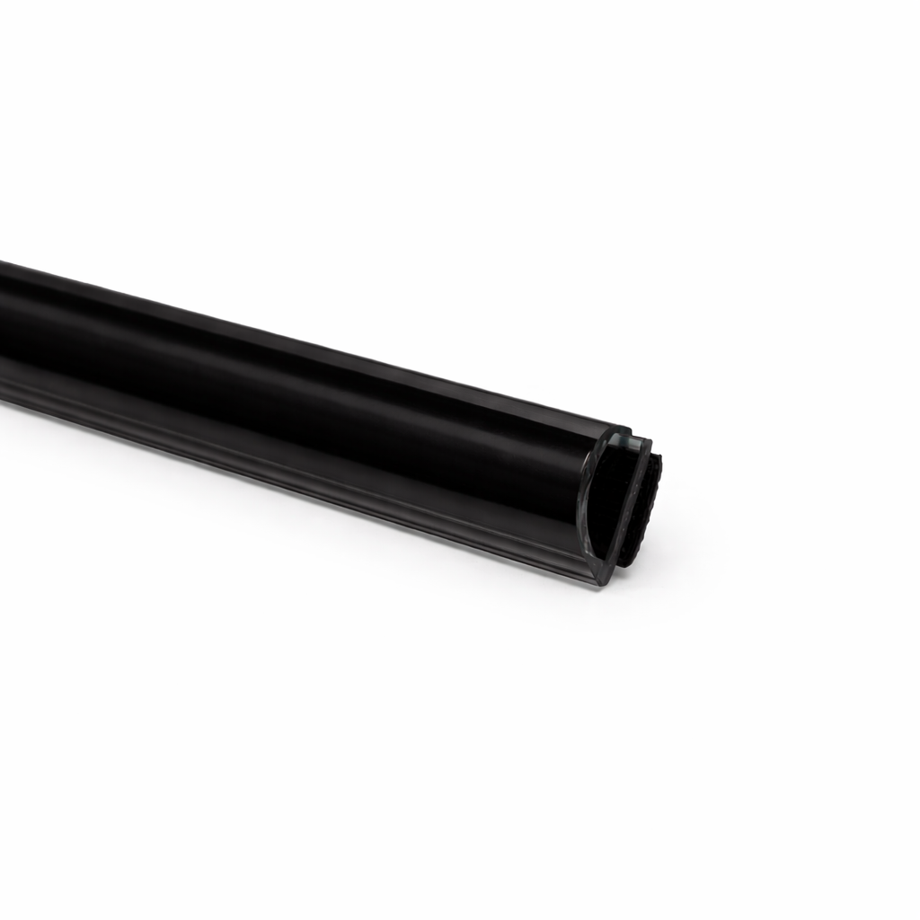 Sticky V Door Sweep 3/4 inch by 96 inches from Best Glass Parts, showing the flexible V-shaped seal for door bottom sealing.