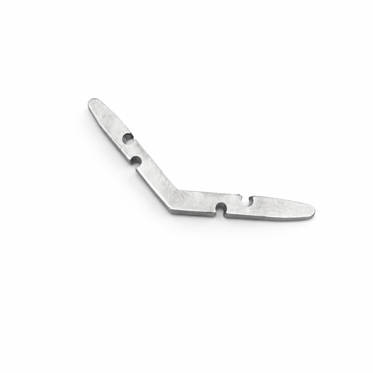 6mm pivot door header corner connector at 135° by Best Glass Parts, designed for glass door installations.