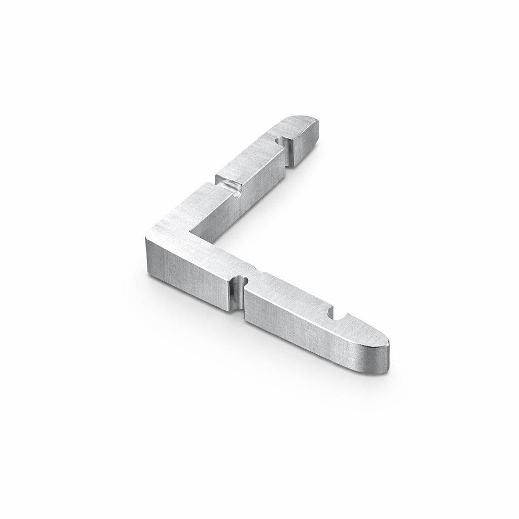 Best Glass Parts 6mm pivot door header corner connector 90° M110, metal bracket for glass door installation
