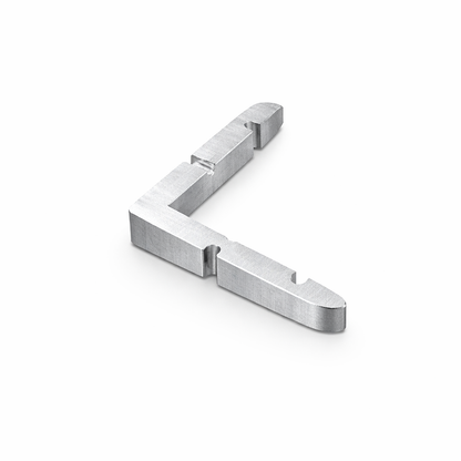 Best Glass Parts 6mm pivot door header corner connector 90° M110, metal bracket for glass door installation