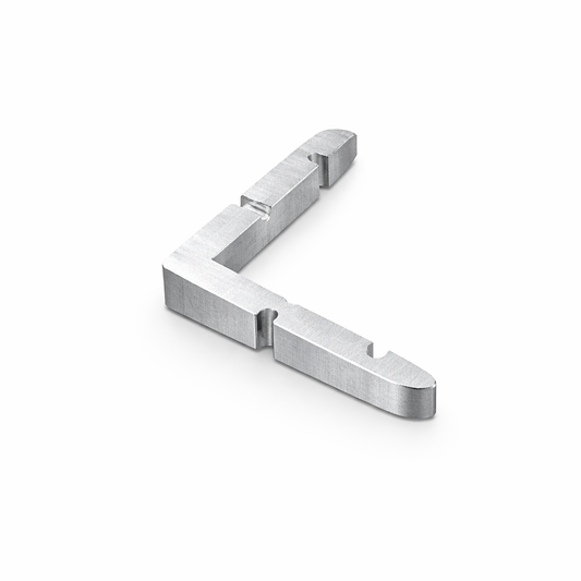 Best Glass Parts 6mm pivot door header corner connector 90° M110, metal bracket for glass door installation