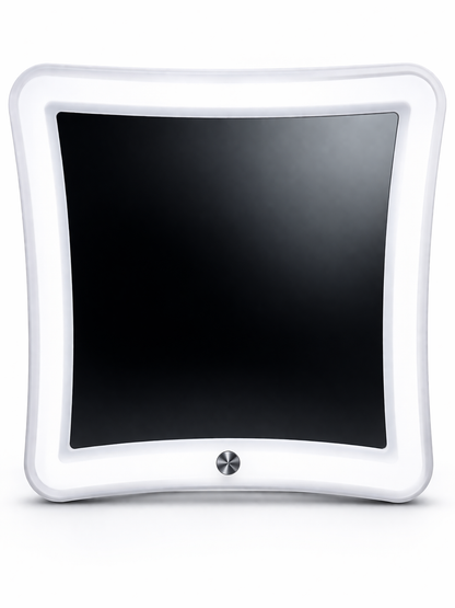 7-inch LED makeup mirror with 15× magnification and suction cup from Best Glass Parts, lighted vanity mirror for detailed makeup application.
