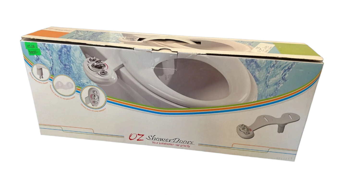Bidet Oz 200 by Best Glass Parts, close-up of the sleek, modern bidet fixture with metallic finish.