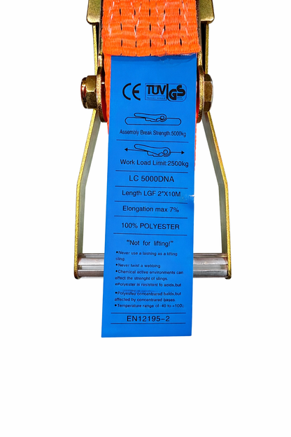 Cargo ratchet strap from Best Glass Parts, 2x32 inches, standard length with durable ratchet mechanism for secure cargo tying.