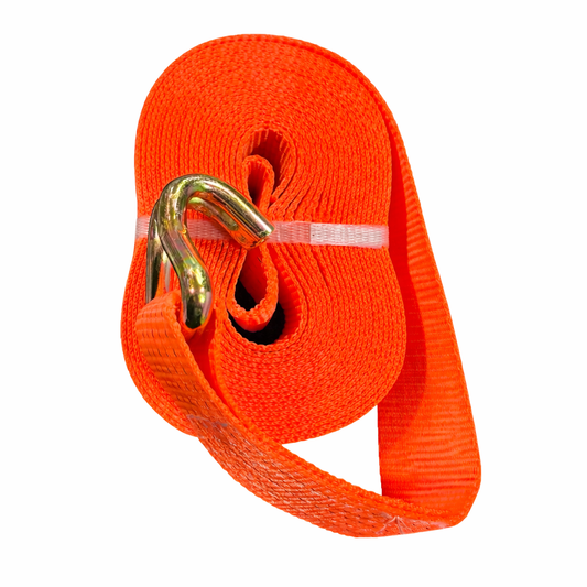 Standard 2x32-inch cargo ratchet strap by Best Glass Parts, with durable metal ratchet and black polyester strap for securing loads.