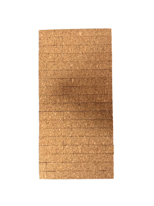 Cork pad 2mm foam auto adhesive sheet by Best Glass Parts, showing a close-up of the textured cork surface with adhesive backing.