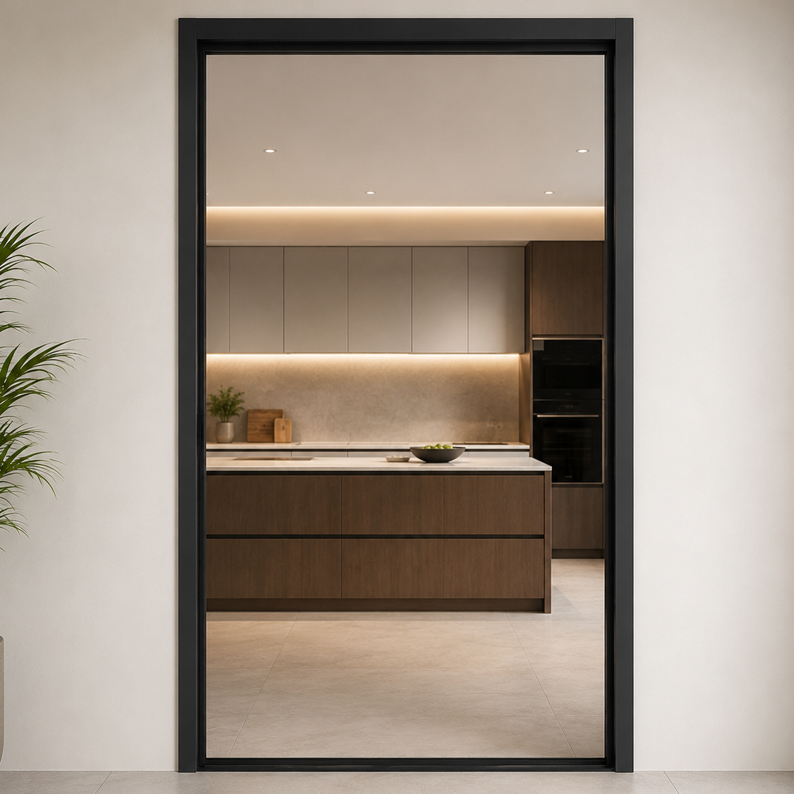Best Glass Parts Ghost Sliding Door System kit with invisible track, showcasing sleek glass sliding door hardware installation.