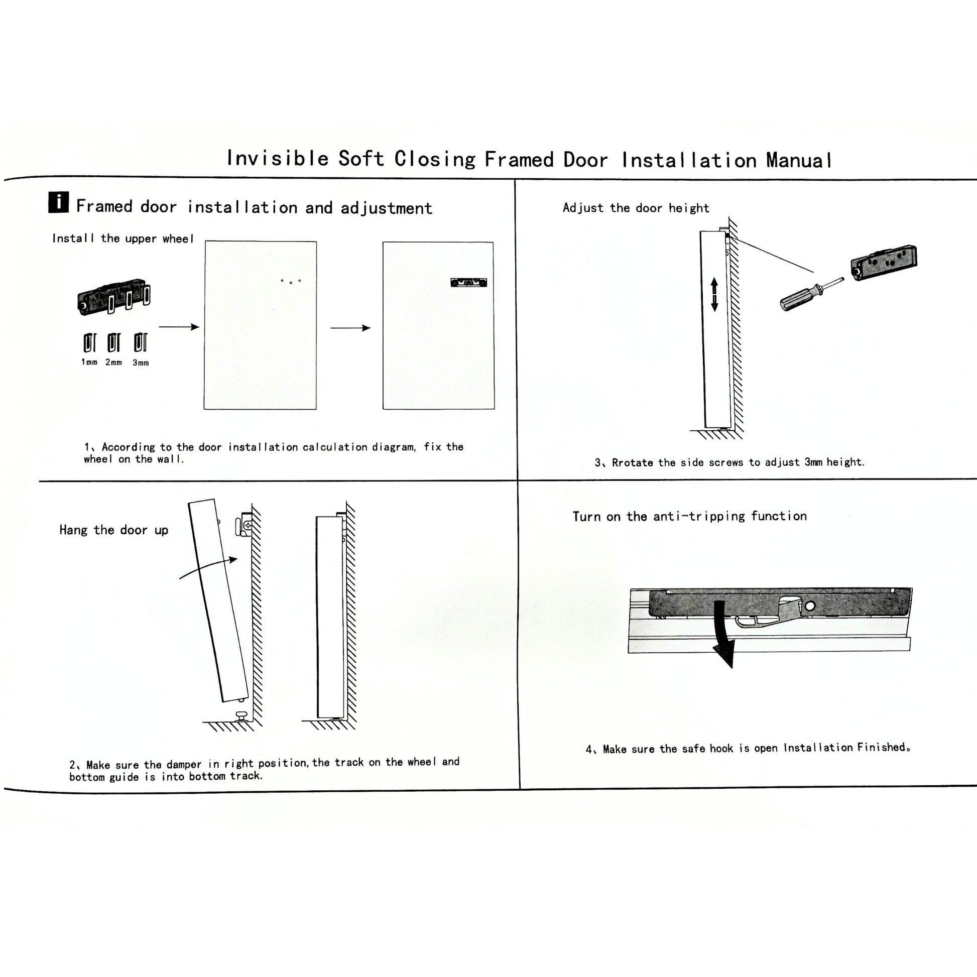 Ghost sliding door system by Best Glass Parts featuring an invisible track and sleek glass door setup.